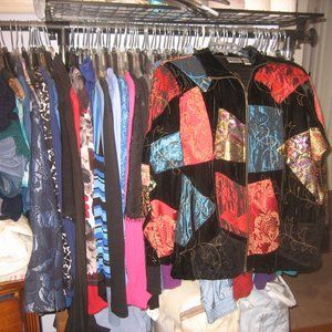 Women's clothing, contemporary, designer leather cashmere and down jackets